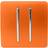 Trendi 2 Gang (2 Way & Intermediate) Glossy 10 Amp Rocker Light Switch Orange