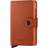 Secrid textured leather anti-theft wallet with RFID protection, Orange.