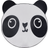 Beliani Kids Rug Playroom Animal Panda Print â 120 White Black Panda
