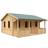 18x14 The Addlington 44mm Cabin L5350 x W4150 mm Solid Wood/Softwood/Pine Natural