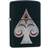 Zippo Spade Pocket Lighter with Emblem, Matte Black