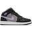 Nike Air Jordan 1 Mid SE Houndstooth GS - Black/Lilac/White/Metallic Silver