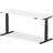 Air 1800 600mm Height Adjustable Desk White Top Writing Desk
