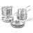 Demeyere Industry Cookware Set with lid 10 Parts