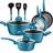 NutriChef NCCW12GR Cookware Set with lid 12 Parts