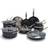 GreenPan Chatham Prime Midnight Cookware Set with lid 15 Parts
