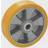 Proroll PU wheel on aluminium rim, wheel Ã x width 200 x 50 mm, max. load 700 kg