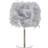 Happy Homewares Modern and Chic Real Grey Feather Table Lamp