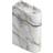 Northern Monolith Holder Medium Mixed White Marble Candlestick
