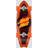 Santa Cruz Surfskate X Carver Komplet Surf Skate (Flame Dot Shark) Rød/Orange/Gul 9.85"