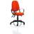 Dynamic Eclipse III Lever Task Operator Chair Bespoke With Loop Arms In Orange