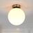 Lindby Lennie White/Matt Nickel Ceiling Lamp