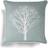 Fusion 'Woodland Trees' Hand Drawn Tree Print Complete Decoration Pillows Blue, Natural