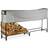 Relaxdays Firewood Rack, Extra Wide, With Cover Tarp, Metal Wood Rack, HWD 122 x 245 x 40cm, Black