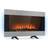 Klarstein Basel Illumine, Electric Fireplace, 2000W, 2-Stage Thermostat, Glass, Stainless Steel Silver