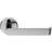 Faced Lever on Concealed Fix Round Rose 50.5mm Diameter Polished Chrome