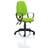 Dynamic Eclipse III Lever Task Operator Chair Bespoke With Loop Arms In Lime