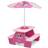 Delta Children 4 Seat Activity Picnic with Umbrella Compatible Tabletop, Minnie