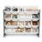 Children Wood and Plastic Organizer Rack with 16 Bins, Gray and White