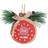 Foco Detroit Pistons Glitter Wood Stump Christmas Tree Ornament