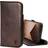 TORRO Leather Case Compatible with iPhone 14 Pro Max – Genuine Leather Wallet Case/Cover with Card Holder and Stand Function (Dark Brown)
