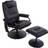 Homcom Massage Recliner Chair Padded Ottoman 10 Point Vibration Black