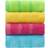 MEMRUI Woodfiber Kids Facial Towels, Multicolor Fingertip Towels for Bathroom Towel Set, 10 x 19 in(4 Pack in 4 Color) Kids Hand Towels & Baby Washcloths & Children Face Towels for Bathroom