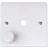 Dimmer Switch Plate 1 Gang White PVC Click Scolmore