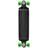 Yocaher Checker Graphic Professional Speed Drop Down Stained Complete Longboard (Complete-Drop Down-02-Black)