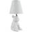 French Bull Dog White Table Lamp