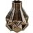 Geko Silver Metal Geometric Design 31cm Vase