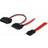 DeLock 84418 SATA cable-0.5m-0.5 m-Male/Female-Red 0.5m