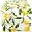 DII 72" Lemon Bliss Print Tablecloth Multicolour, Yellow