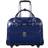 McKlein 96647 15.6 in. Roseville Leather Fly Friendly Detachable Wheeled Ladies Briefcase, Navy 17 x 6 x 13 in