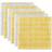 Design Imports Dii Yellow Combo Windowpane Tablecloth Yellow
