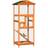 Pawhut Wooden Bird Cage Aviary for Finches w/ Removable Tray