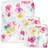 Honest The Company 3-Piece Rose Blossom Hooded Towel And Washcloth Set White/multi White 3