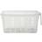 Whitefurze Clear Handy Caddy Basket Storage Box