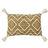 Furn Godi Braided Jute Corner Tasselled Complete Decoration Pillows Brown, Natural