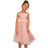 Chi Chi London Girl's Sleeveless Tulle Midi Dress - Pink