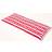 Homescapes Stripe Bench 2 Chair Cushions Red