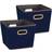 Household Essentials 94 Medium Tapered Decorative Bins 2 Storage Box