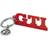 Brisa VW Collection Volkswagen Golf GTI Key Ring Chain with VW Charm, Gift Idea/Fan Souvenir/Retro Vintage Product/Car