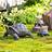 Plow & Hearth Tortoise Family Resin Garden Accents