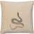 Chhatwal & Jonsson Embroidered Cobra Cushion Cover Beige (50x50cm)