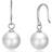 Philip Jones Pearl Drop Earrings - Silver/Pearls