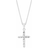 Simply Be Cross Pendant Necklace - Silver/Transparent