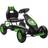 Homcom Children Pedal Go Kart with Adjustable Seat Rubber Wheels Green