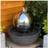 Tranquility Sphere and Resin Base Modern Metal Water Feature