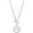 John Lewis & Partners Simply Tree of Love T-Bar Necklace - Silver/Transparent